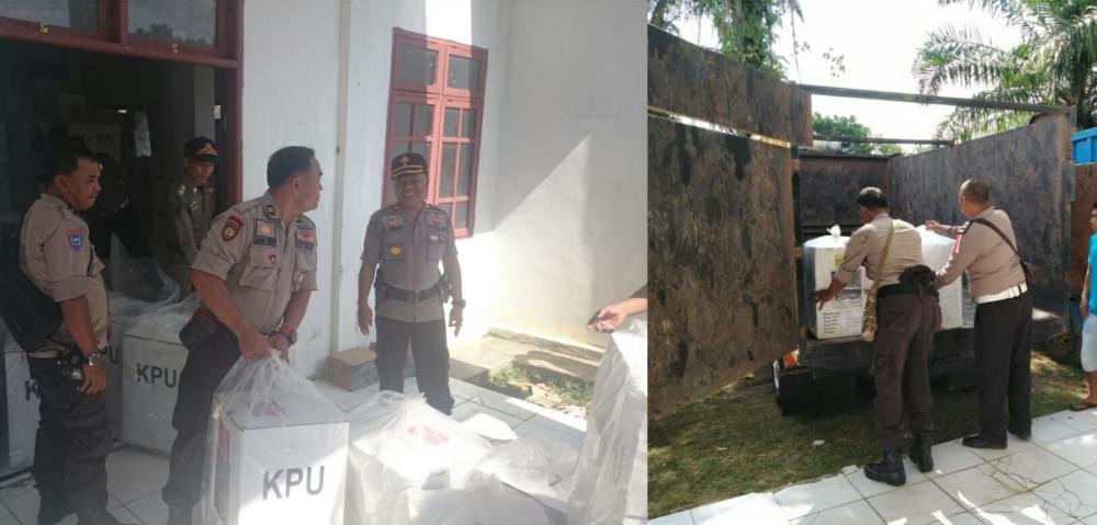 Hari ini 2045 Kotak Suara dari PPK Bagan Sinembah Dikirim ke Bagan Siapiapi 