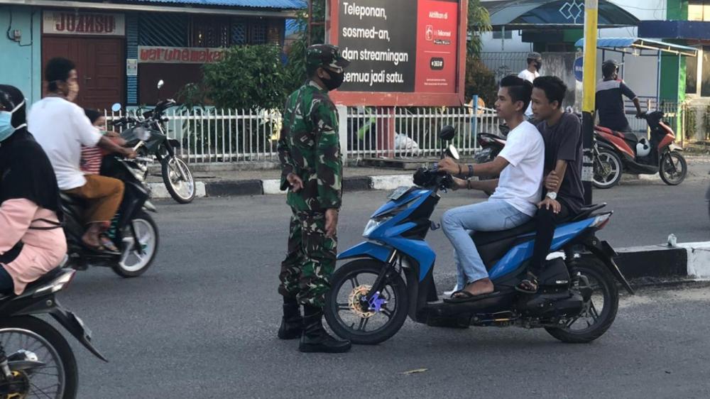 Masih ada masyarakat membandel Kodim 0314/Inhil Gencar Razia Masker 