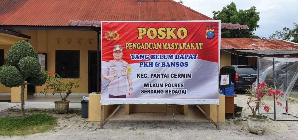 Polres Sergai Dirikan Posko Pengaduan Masyarakat Belum Dapat Bantuan