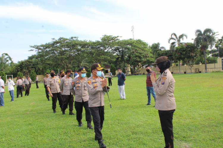 Gelar Halal Bi Halal, Polres Sergai Terapkan Protokol Kesehatan Cegah Covid-19
