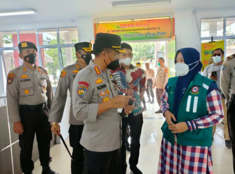 Tim Supervisi Penanganan Covid-19 Polda Riau Tinjau Pos PPKM di Kelurahan Bangkinang