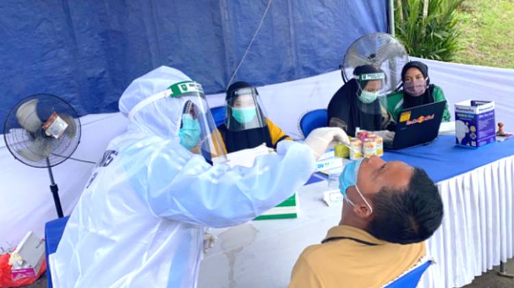 Hasil Rapid Test Antigen Terhadap Masyarakat Pelaku Perjalanan ke Inhil Tunjukan Hasil Negatif
