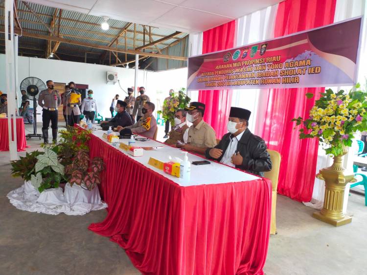 Zona Merah dan Oranye di Riau Sholat Ied di Rumah, Bagan Batu Sekitarnya Zona?