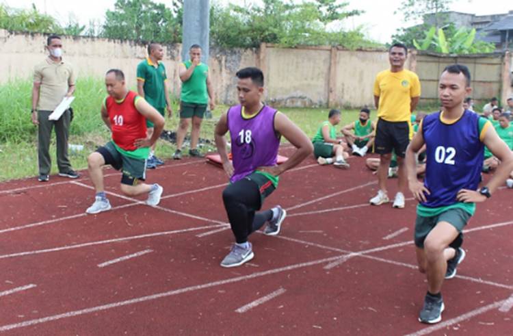 Kodim 0314/lnhil Laksanakan Kegiatan Samapta periodik I 