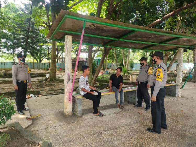 Beri Himbauan Prokes, Polsek Bagan Sinembah Patroli ke Lokasi Wisata