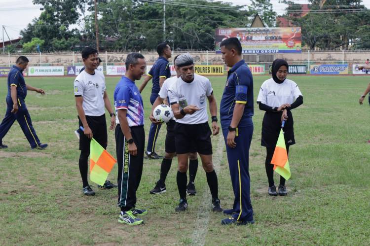 Turnamen Sepak Bola Kapolres Inhil Cup 2023 Resmi Dibuka 