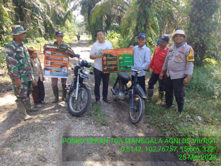 Polsek Kempas Sosialisasi dan Patroli Karhutla