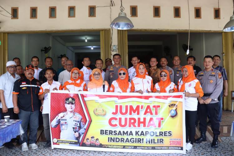 Rangkul Orari pada Jumat Curhat, Polres Inhil Terima Keluhan Masyarakat