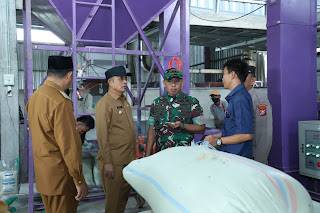 Pj Bupati Indragiri Hilir H. Herman, SE, MT launching Kegiatan Optimalisasi Lahan Kodim 0314/Inhil TA 2024,