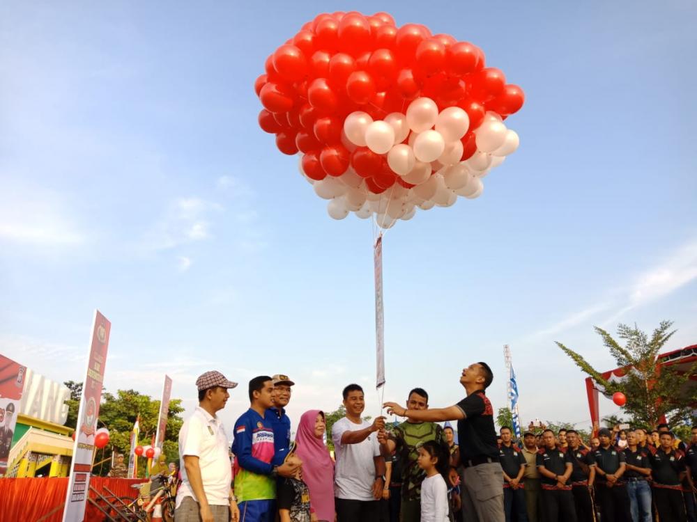 Polres Kampar Gelar Olahraga Bersama dan Bazar Jelang Hari Bhayangkara ke-73