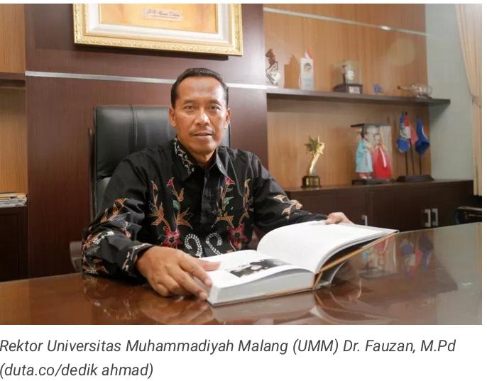 Rektor UMM,Menolak Keras Aksi Negatip Yang di Latari Perbedaan Pilihan