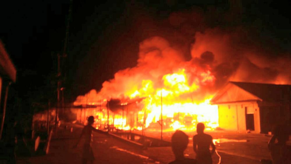 Panipahan Membara, 21 Unit Rumah Ludes Dilalap Si Jago Merah 