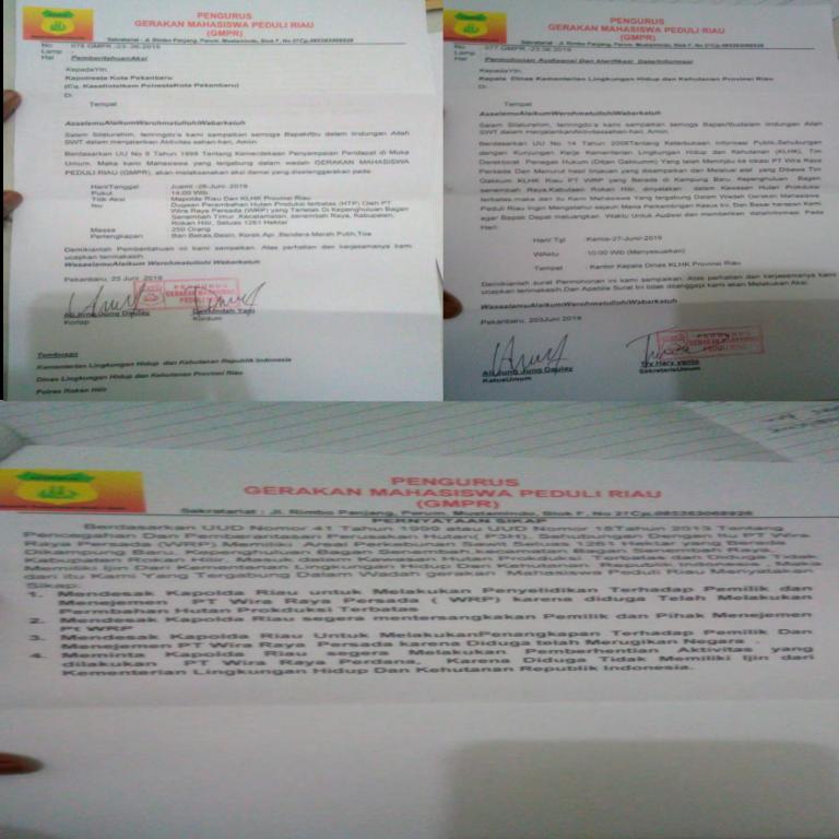 PT WRP Lakukan ini di Rohil, Mahasiswa Akan Datangi Mapolda Riau 