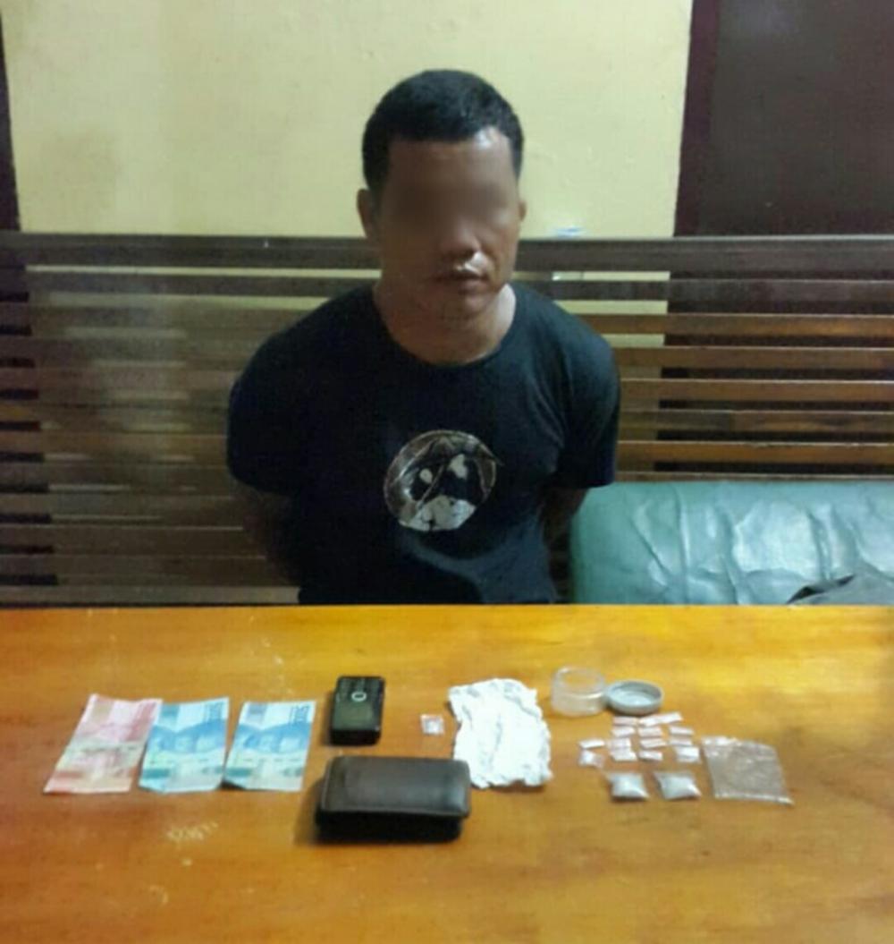 Lakukan Under Cover, Ops Polsek Bagan Sinembah Sikat Pengedar Sabu di Bagan Sinembah 