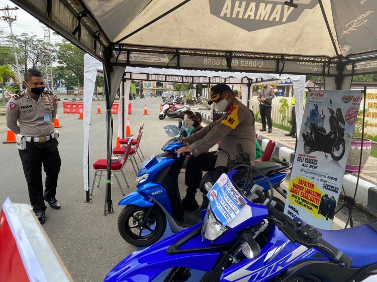 Tukang Ojek Ramai ke Polres Indragiri Hilir, Ternyata Ada Ini