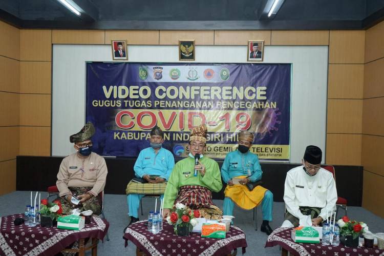  Bupati HM.Wardan Pimpin Rapat Evaluasi Penyaluran BST Tahap I Melalui Vid-Con.