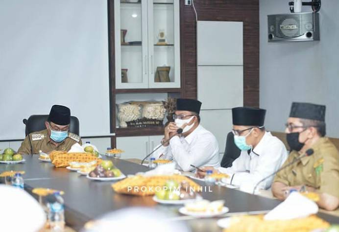 Beberapa Pimpinan Pompes Di Inhil Sambangi Rumah Dinas Bupati HM Wardan