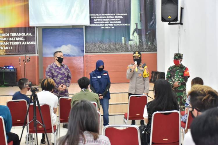 Kapolres Banjar Adakan Kegiatan Pengamanan dan Pengecekan Rapid Test Terhadap Jamaah Gereja