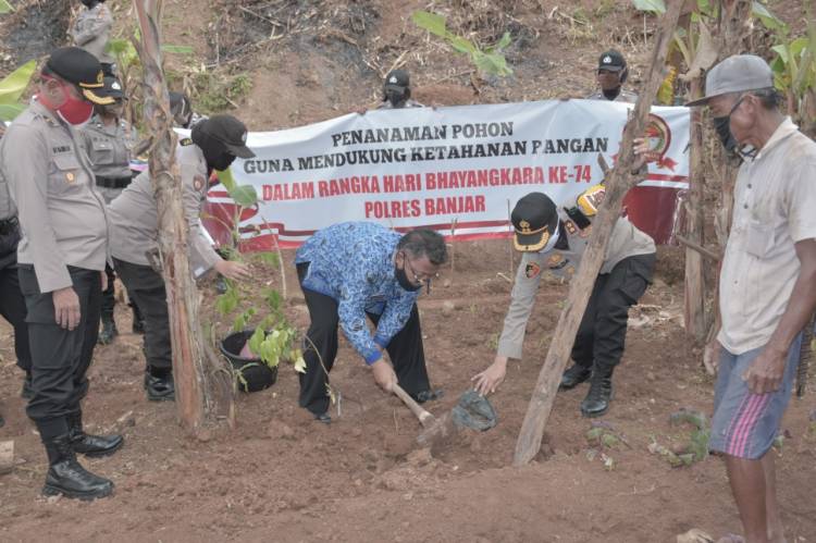 Polres Banjar Bentuk Kampung Tangguh Lodaya Demi Mendukung Ketahanan Pangan