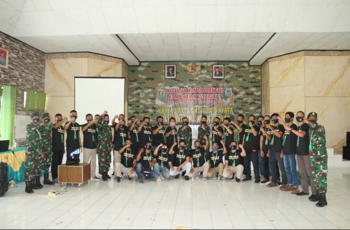 Batalyon Infanteri Raider 323/BP Kota Banjar Gelar Acara penyelenggaraan Komsos 