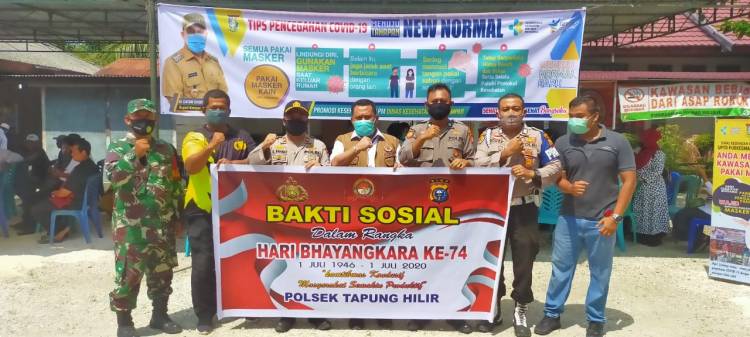 Dalam Rangka Hari Bhayangkara ke-74, Polsek Tapung Hilir Kirim 5 Personel untuk Donor Darah