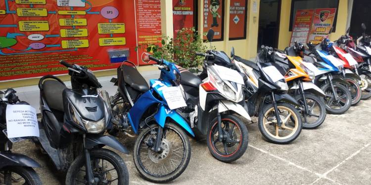 Polres Kampar Ungkap Komplotan Penadah Motor Curian Jaringan Pekanbaru, Kampar dan Inhil