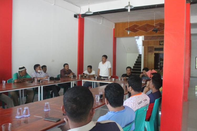 Rapat Pembentukan pengurus DPC Pemuda Batak Bersatu Kab Pelalawan di pangkalan kerinci 