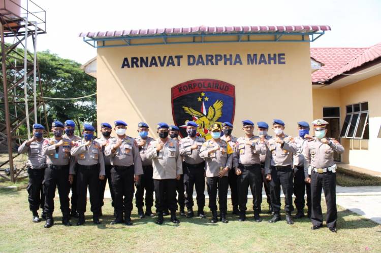 Direktur Polairud Poldasu Kunker Ke Markas Komando Sat Polairud Polres Sergai