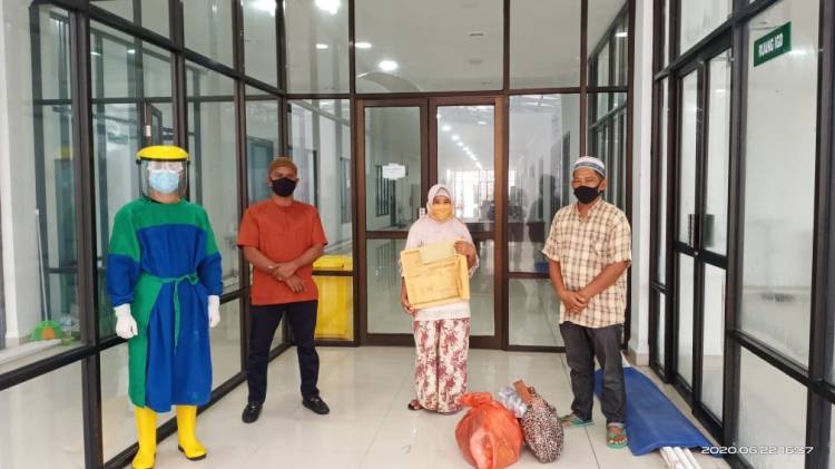 Kabar Gembira 1 Pasien Covid 19  di Inhil dipulangkan 