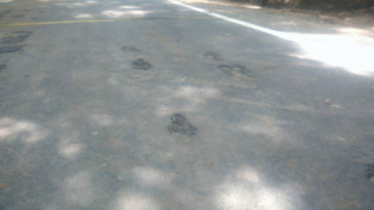 Kondisi jalan banyak yang berlobang sebelum tahapan FHO