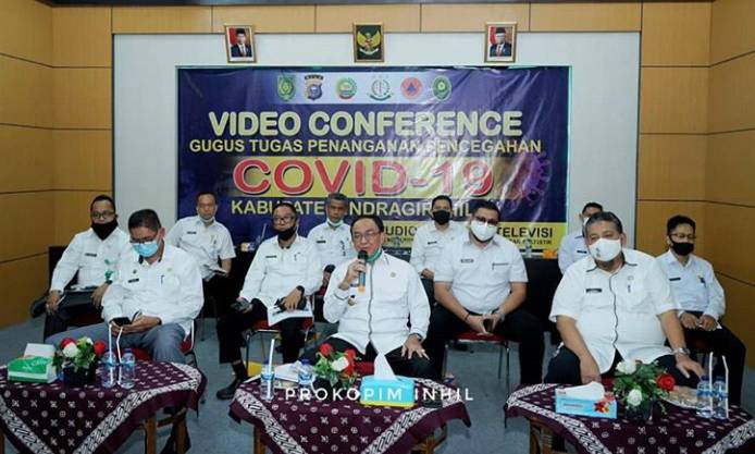Bupati HM Wardan Adakan Vidcon Seminar Kelapa"Strategi Penguatan Kelapa Nasional"