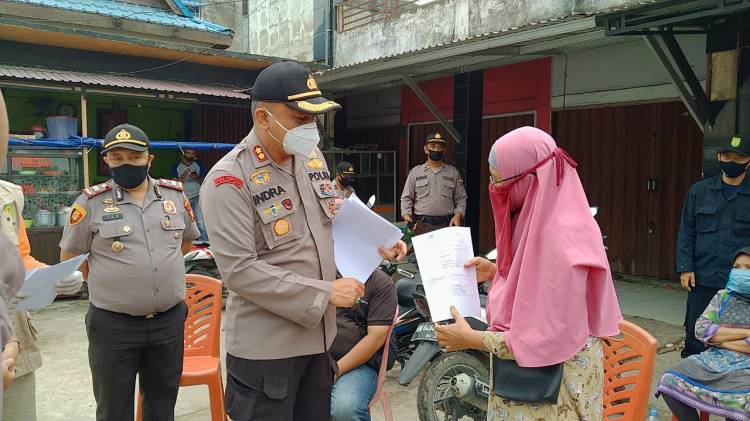 Kapolres Inhil Pimpin Langsung Rapid Test Drive Thought Beberapa Titik di Kota Tembilahan 