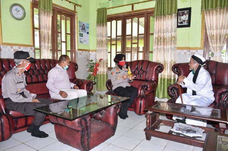 Kapolres Banjar Lakukan  Kunjungan silahturahmi ke Pondok Pesantren Miftahul Huda Al-Azhar Citangkolo