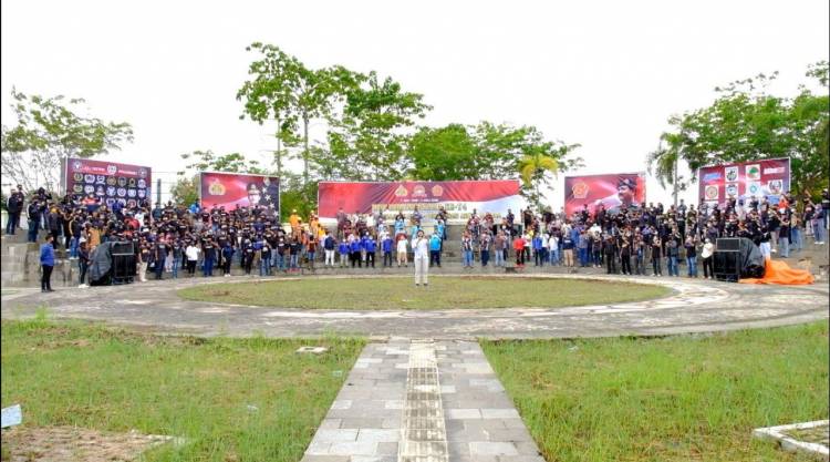 Pemuda Pemudi Milenial Lintas Organisasi Dukung Polda Riau Dengan Deklarasi Anti Narkoba