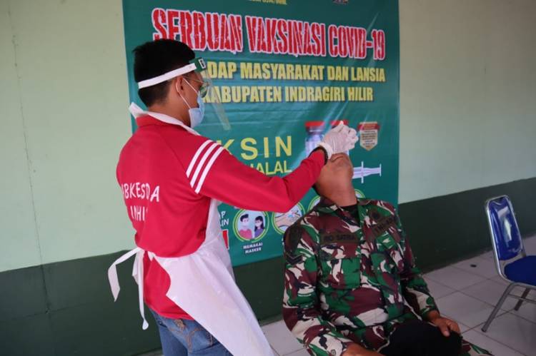 Satgas TMMD Kodim 0314/lnhil Lakukan Swab Antigen
