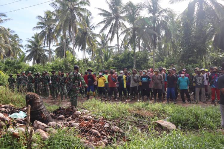Sebelum Berangkat Kerja Satgas TMMD Ke 111 Kodim 0314/Inhil Laksanakan Apel Pagi