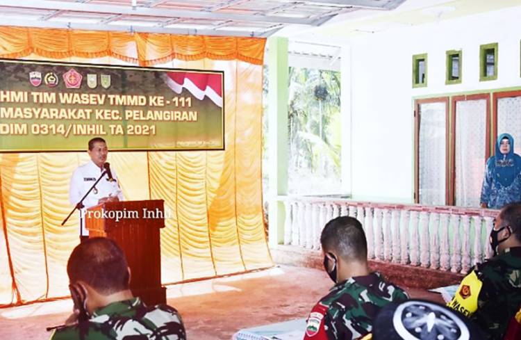 Wakil Bupati Inhil H. Syamsuddin Uti Sambut Hangat Kedatangan Tim Wasev dari Mabes TNI