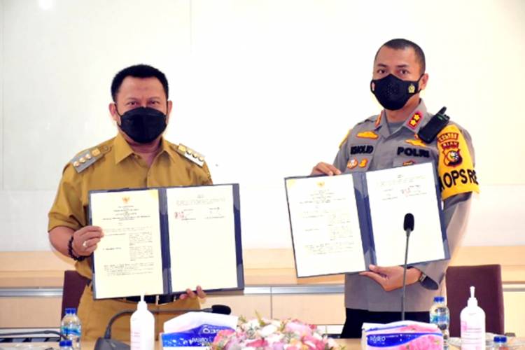 Tertibkan Barang Milik Negara, Pemda Kampar Lakukan MoU dengan Polres Kampar