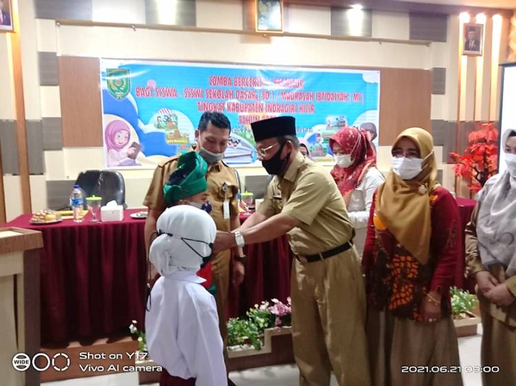 Kepala DPAD Inhil Buka Lomba Bercerita/Bertutur Tingkat SD/MI se-Kabupaten Inhil