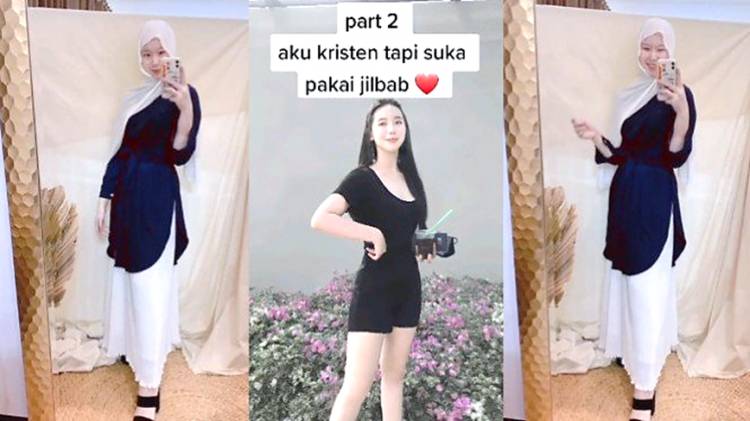 Viral Perempuan Non Muslim Suka Berjilbab: Aku Kristen, Tapi Suka Pakai Jilbab