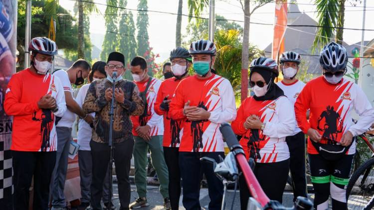 Fun Bike Sinergi HUT Bhayangkara 2021 Polres Rohil