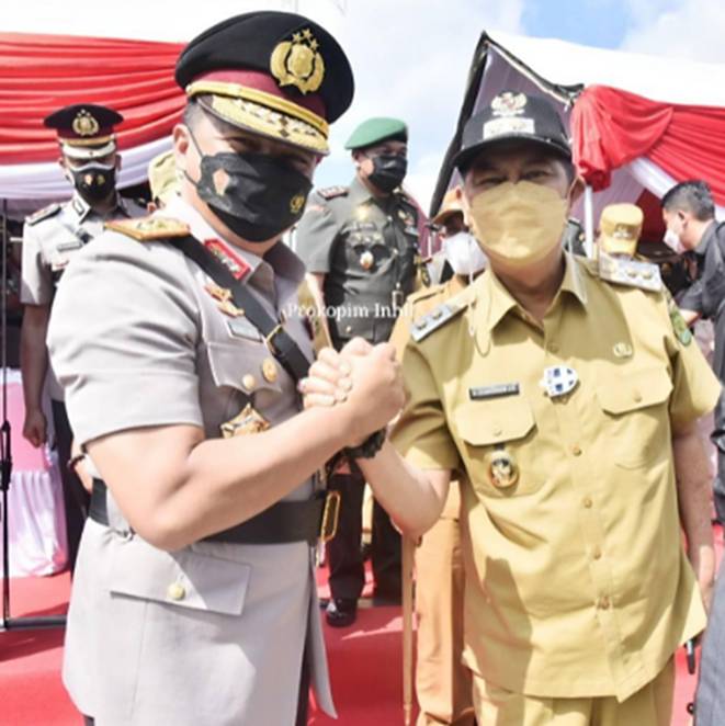 Wabup Inhil Syamsuddin Uti Hadiri Pelantikan dan Pengambilan Sumpah DIKTUKBA Polri T.A 2020-2021