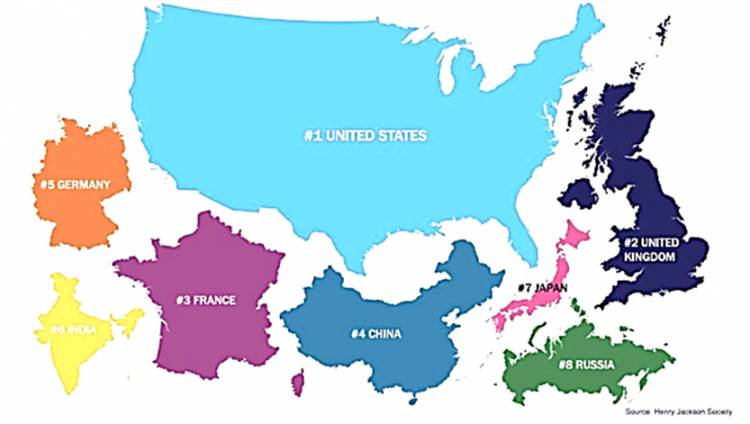 Geser Rusia, China Berada di Peringkat ke-2 dari 10 Negara Paling Kuat di Bumi Tahun 2021