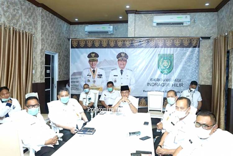 Bupati Inhil HM Wardan Menghadiri Webinar Exploring of the Regional Development