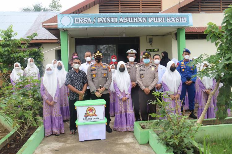 Dalam Rangka Hari Bhayangkara Ke 75 Polres Inhil Adakan Bakti Sosial