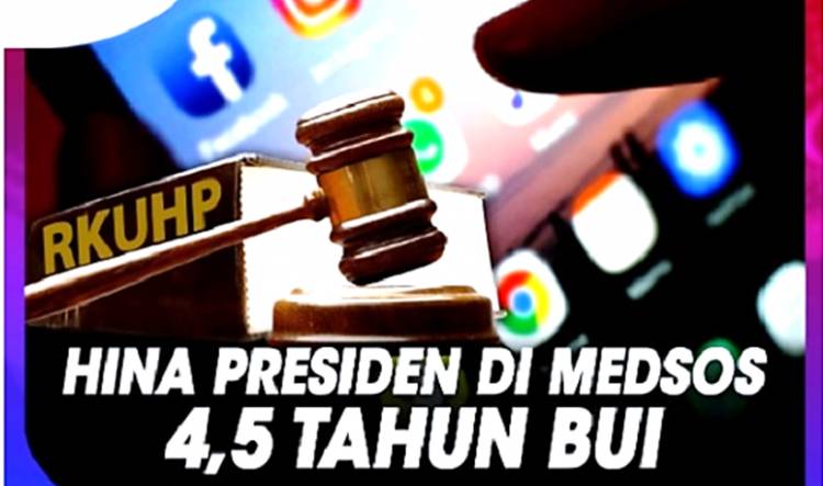 Polemik Draft RKUHP: Hina Presiden via Medsos Diancam 4,5 Tahun Penjara 