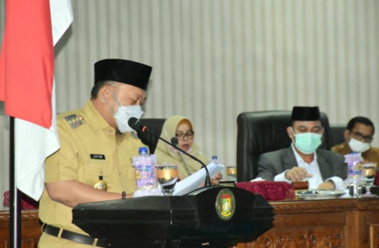Bupati Kampar Sampaikan Pertanggungjawaban Pelaksanaan APBD Kabupaten Kampar Tahun 2020
