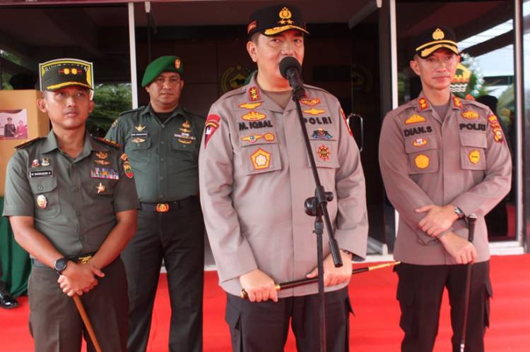 Kapolda Riau lrjen Pol. Muhammad lqbal Ungkapkan Rasa Bangga saat Berkunjung ke Makodim 0314/lnhil