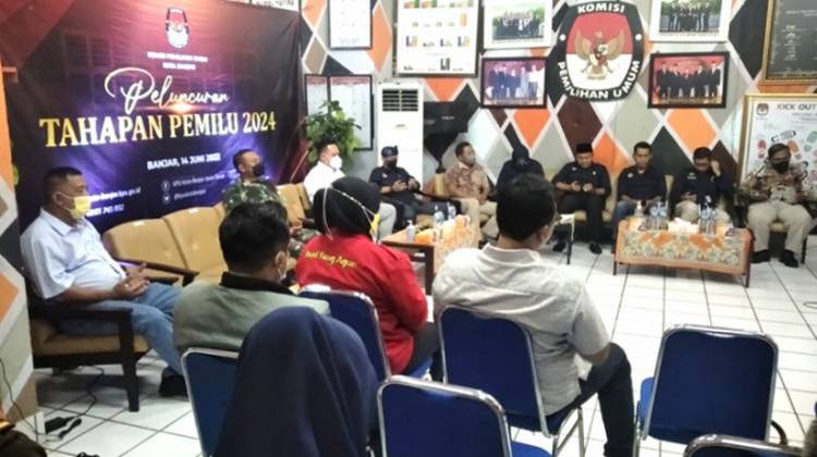 KPU Kota Banjar Gelar Nonton Bareng Live Streaming Dimulainya Tahapan Pemilu 2024