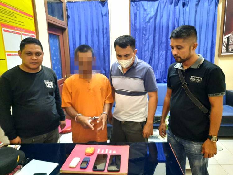 Pengedar Sabu di Kecamatan Keritang Berhasil Dibekuk Aparat Polsek Keritang